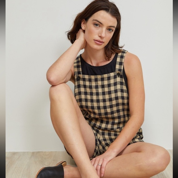 Pyne & Smith Shortalls in Montmartre Check - Picture 2 of 9